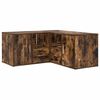 vidaXL Corner Cabinet Smoked Oak Engineered Wood