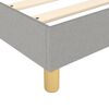 vidaXL Bed Frame Light Grey 100% Polyester, Plywood, Engineered Wood