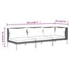vidaXL Garden Lounge Set Dark Gray