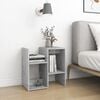 vidaXL Bedside Cabinet Concrete Gray Engineered Wood