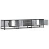 vidaXL TV Cabinet Grey Sonoma Engineered Wood, Metal 82.7 x 13.8 x 16.1 in