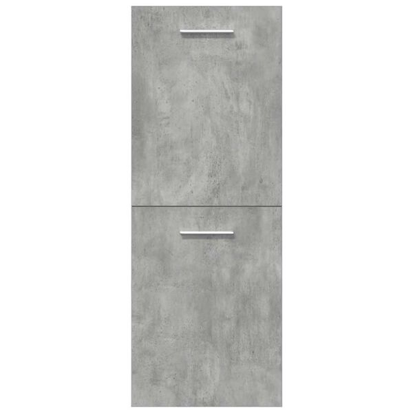 vidaXL Bathroom Furniture Set Concrete gray Engineered wood, Ceramic, Glass