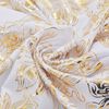 vidaXL Chair Cover Set of 6 White with golden print