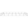 vidaXL Dog Kennel Silver Steel Extra Large Durable Dog Kennel
