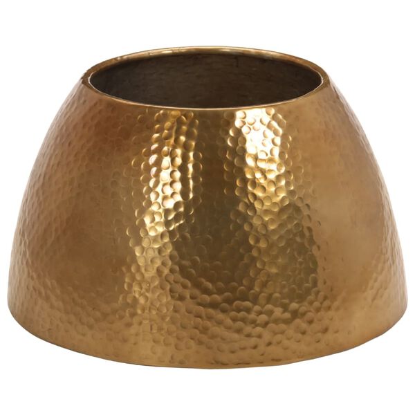 vidaXL Coffee Table Brass Hammered Aluminum Diameter 19.7 in Durable