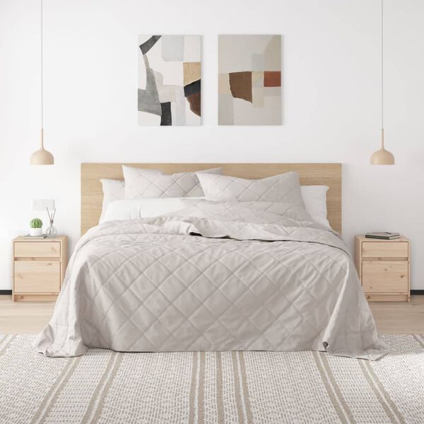 vidaXL Bedside Cabinet Solid Pinewood Medium Bedside Cabinet Rectangular