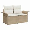 vidaXL Garden Sofa Set 10 pcs Beige Poly rattan