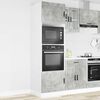 vidaXL Oven Cabinet Set of 2 Concrete Gray Engineered Wood