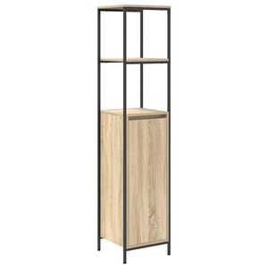 vidaXL Bathroom Cabinet Sonoma Oak Engineered wood, steel 65.0 in tall