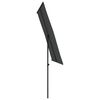 vidaXL Garden Parasol Anthracite Polyester Medium Height-Adjustable