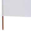 vidaXL Wind Screen Sand White Non-woven fabric and wood