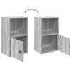 vidaXL Bookcase Grey Sonoma Engineered Wood Small Bookcase Rectangular