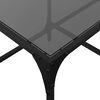 vidaXL Coffee Table Black Engineered wood Small Decorative Inlays