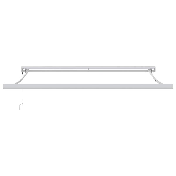 vidaXL Retractable Awning Light gray 137.80" x 98.43" Fabric, Metal