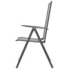 vidaXL Reclining Chair Set of 2 Anthracite E-coated, powder-coated steel