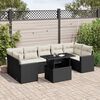 vidaXL Garden Sofa Set Black