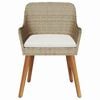 vidaXL Garden Chair 2 pcs Beige 55 x 62.5 x 82cm poly rattan