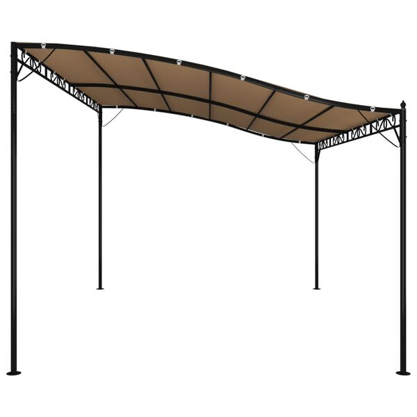 vidaXL Canopy Taupe Polyester 13x10 ft Durable Canopy Rectangular