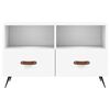 vidaXL TV Cabinet White Engineered wood, iron 31.5in x 14.2in x 19.7in