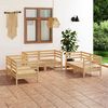 vidaXL 6 Piece Patio Lounge Set Solid Pinewood