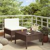 vidaXL Garden Furniture Set Brown PE rattan Medium Modular
