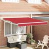 vidaXL Retractable Awning Red 300x250 cm fabric