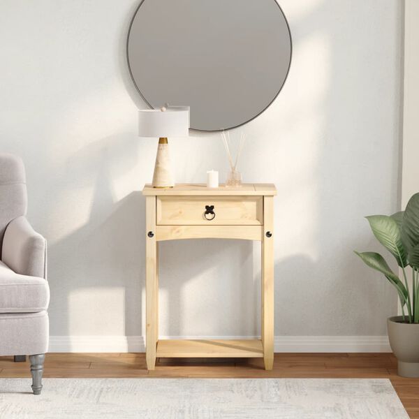 vidaXL Console Table Honey Brown