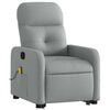 vidaXL Stand Up Massage Recliner Chair Light gray