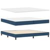 vidaXL Box Spring Bed with Mattress Blue 78.7“ x 78.7” fabric