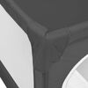 vidaXL Baby Playpen with 2 Doors Dark Gray Oxford Fabric