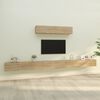 vidaXL TV Cabinet Set Set of 6 Sonoma Oak Engineered Wood Standard