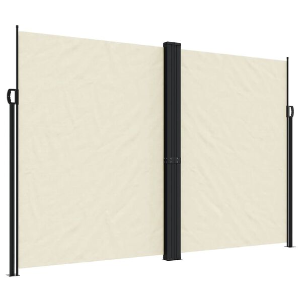 vidaXL Retractable Side Awning Cream