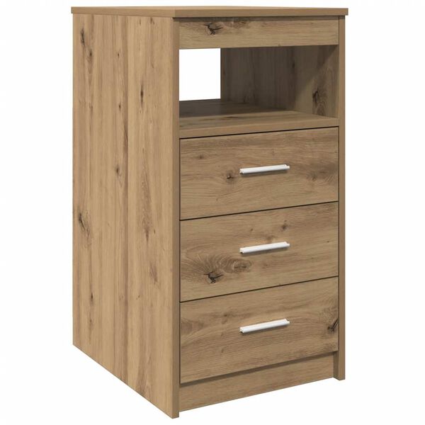 vidaXL Drawer Cabinet Artisan Oak Engineered Wood Medium Drawer Cabinet
