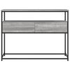 vidaXL Console Table Grey Sonoma Engineered Wood, Metal
