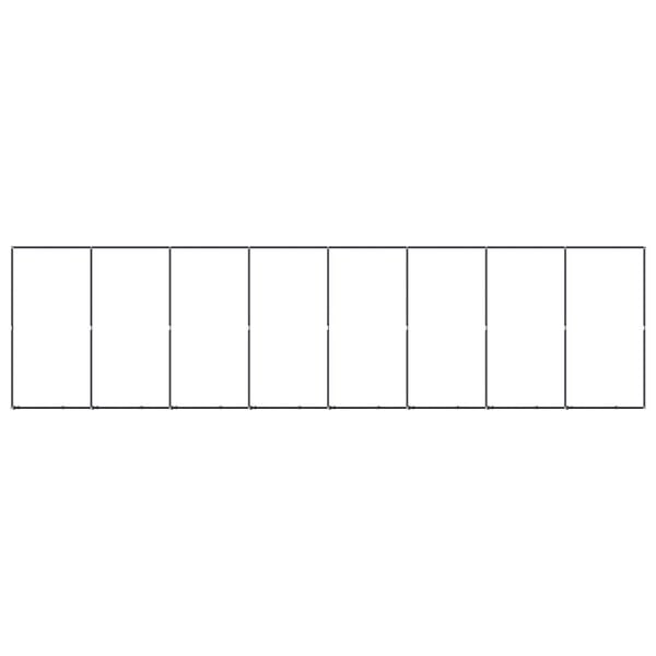 vidaXL Dog Kennel Black Powder-coated steel Large Durable Dog Kennel