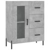 vidaXL Highboard Concrete Grey Engineered Wood and Iron Large Highboard