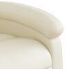 vidaXL Electric Massage Recliner Chair Cream Faux Leather