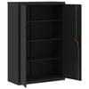 vidaXL File Cabinet Black Powder-coated steel Large
