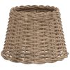 vidaXL Lamp Shade Brown Wicker Medium Simple Lamp Shade Cylindrical