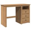 vidaXL Desk Honey Solid pine wood 44.1 x 17.7 x 29.5 in Desk