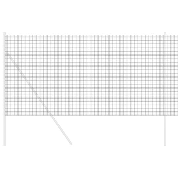 vidaXL Welded Wire Fence Gray 4.6'x 82'Steel