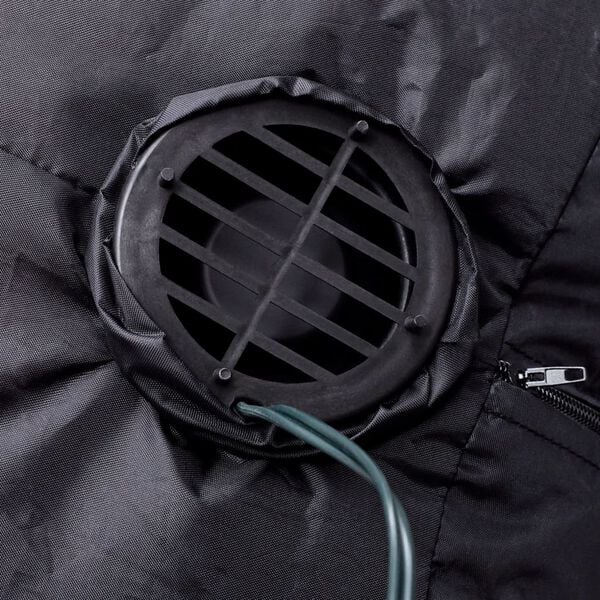 vidaXL Inflatable Santa Claus Red Polyester 47.2 in Christmas Inflatable