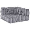 vidaXL Modular Corner Sofa Grey Print 27.56 x 27.56 x 22.05 in Fabric