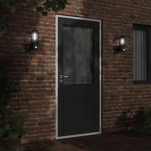 vidaXL Outdoor Wall Light Set of 2 Black