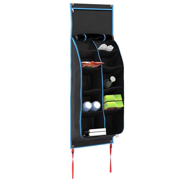 vidaXL Storage Bag with Storage Black and Blue 55.12 x 16.93 in Oxford