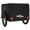 vidaXL Bike Trailer Black 99.2 lb Iron