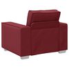 vidaXL Sofa Wine Red 38.98 x 30.71 x 33.07 in Fabric
