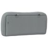 vidaXL Headboard Cushion Light Grey Polyester, PP fiber 31.5 in wide