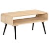 vidaXL Coffee Table Natural Mango Wood Solid Mango Wood Standard