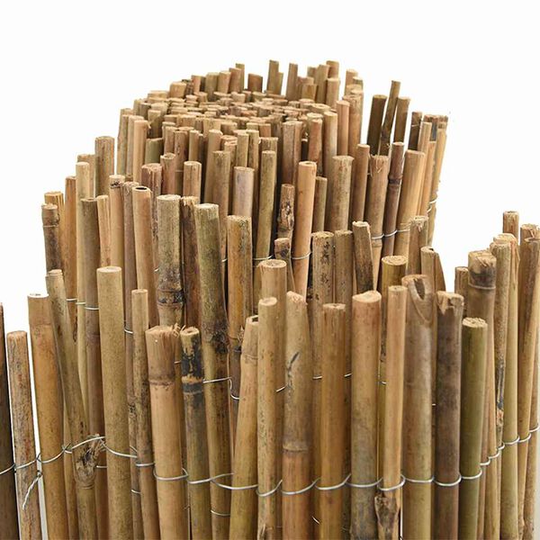 vidaXL Bamboo Fence Natural 157.48 x 70.87 in Bamboo